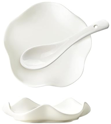 2 piezas Reposa Cucharas de Cerámica para Cociná,Porcelana Soporte de Cuchara Base de Cerámica,Soporte Para Cucharas De Cocina pára Estufa Mostrador de Cocina (Blanco,13.5cm) | Porcelana Soporte para cucharas de pie, adecuado para cucharas de sopa, cucharas de café, apto para lavavajillas