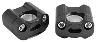 Barhöjare Motorcykel ATV Billet Styrklämma Styrriser Monteringsklämma Adapter 22 28mm Pit Bike(Black)