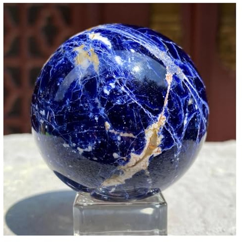 UYCUODLUY 1 Pieza de Piedra Preciosa Cuarzo Cristal sodalita Azul 800-850 g