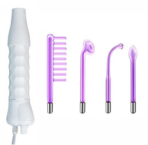 VINTORKY Máquina de Belleza de Alta Dispositivo de Masaje Facial Portátil Electrodos Intercambiables Efecto Antiarrugas Reafirmante para Cuidado Facial en Casa