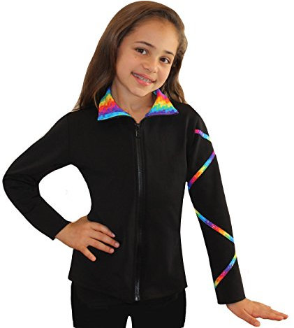 Ice Fire Eiskunstlauf-Jacke, Criss Cross – Spectrum Gold (Größe M)