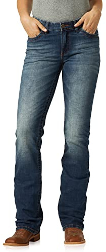 Wrangler Willow Mid Rise Performance Waist Boot Cut Ultimate Riding Jean, Rebecca, 9-32