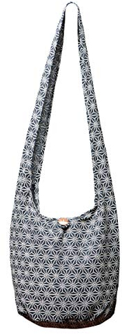 PANASIAM Shoulderbag Asanoha Design in black, L