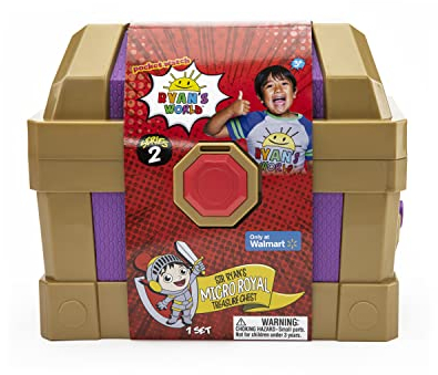 Ryan's World: Sir Ryan's Micro Royal Treasure Chest | Including Mini Figures, Vehicles & Putty! | For Kids Aged 3+