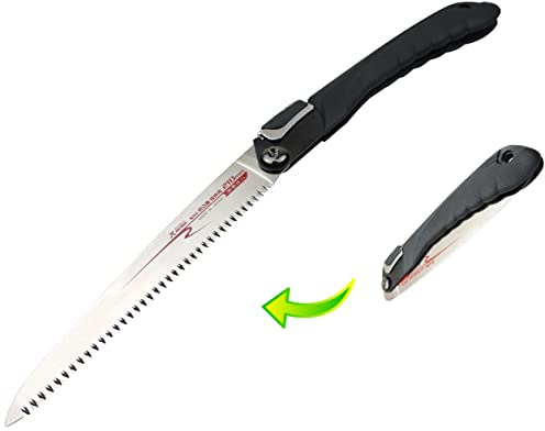 FAMEX 5515 - Sega giapponese pieghevole, 210 mm, di alta qualità con funzione pieghevole, sega a mano da giardino, originale dal Giappone