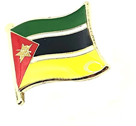 Moçambique metall emalj landsflagga pin emblem, Metall
