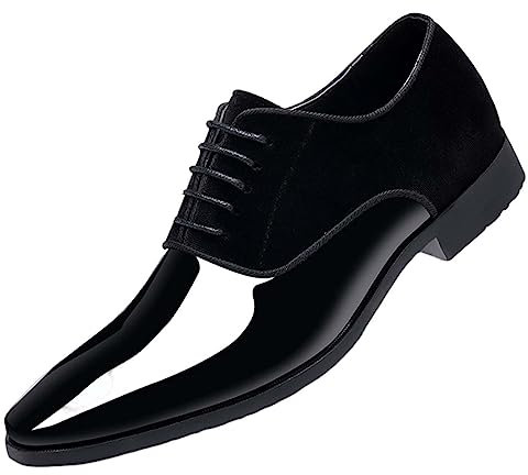 Battnot Business Schuhe Herren Anzugschuhe Lederschuhe Schnürhalbschuhe Herrenschuh Schwarz Business Schuhe Leder Schnürhalbschuhe Klassischer Derby Oxford Hochzeit Schuhe