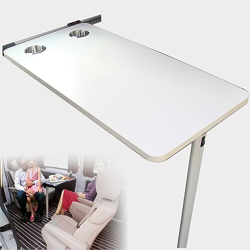 Klapptisch für Wohnmobile und Wohnwagen mit Abnehmbarem Tischbein und Mehrschichtiger Holzplatte, Abnehmbar und 2 Reservierten Wasserbecherplätzen, Maximale Belastung 20kg, Perfekt für Terrasse, Yacht
