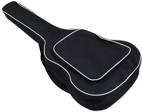 ibasenice Gitarrentasche Aus Wasserdichtem Ergonomisch Langlebig Für Aufbewahrung Und Transport Gitarren Schwarz