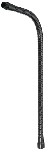 PATIKIL 19 Tube de Col de Cygne pour Microphone, Tuyau Flexible Universel en Métal avec Filetage 5/8-27 pour Bricolage Multifonction, Noir