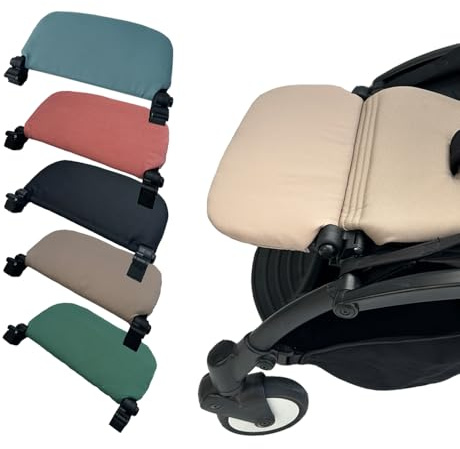 Brogtorl Accessoires pour poussette - Repose-jambes - Planche d'extension Compatible avec Babyzen YOYO - sans démontage - rallonge de 6,2 pouces, facile à fixer et à nettoyer (Gris - brun)