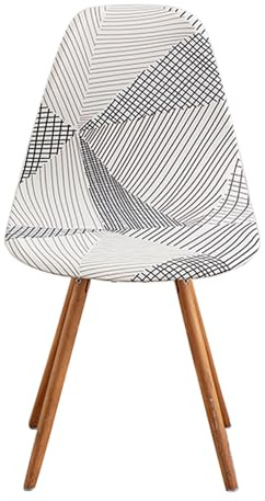 Meigeh Fundas para Sillas Escandinavas de Comedor Cubre Silla Escandinava Fundas para Sillas de Forma Curva elásticas 2 Piezas Mocha