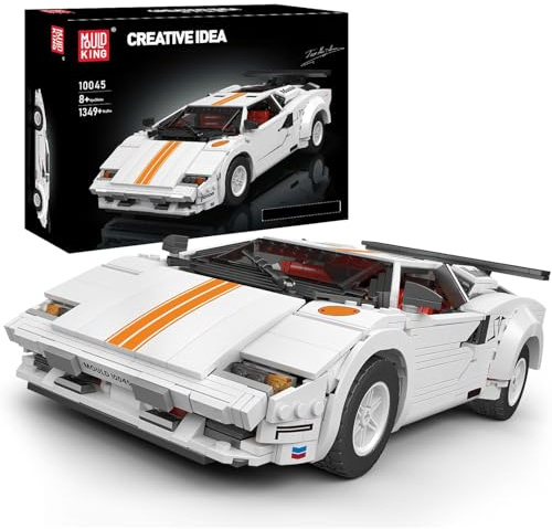 Mould King 10045 Technik Sportwagen Cabrio Auto großes Set für Erwachsene, Modellauto-Bausatz, Ausstellungsstück für Sammler Technologie Klemmbausteine Bausatz (1349Teile)