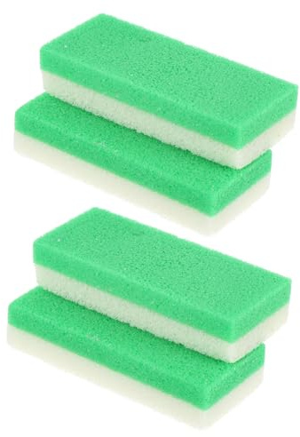 Pietra Pomice Piedi in Pu Verde 4 Pezzi per Rimozione Calli | Formato da 4 Pezzi, Uso in Bagno o Viaggio, Accessorio per Pedicure e Cura del Tallone