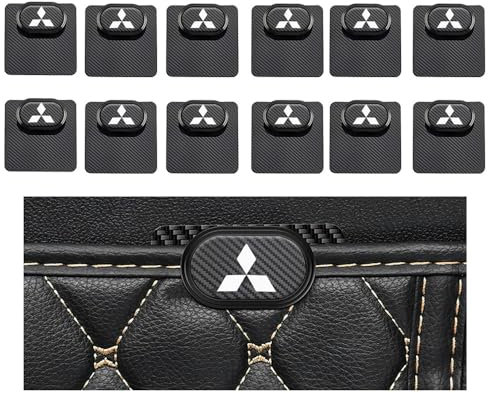 WACDXST 12 Stück Auto Fußmatten Clip,für Mitsubishi Lancer Evolution Ⅹ 2008-2024 Automatten Halter Autoteppich Halter Universal Fussmatten Fixclips Bodenhalterung