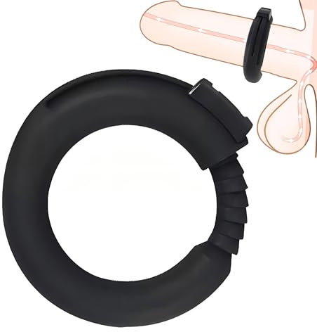 Sadodo 22-32mm Verstellbare Penis Ring Penisringe Stretcher Enhancer Ball Hodensack Hodenringe Cock Ring für Männ Sexspielzeug Erektionshilfen Längeren Geschlechtsverkehr Sex Spielzeug Geschenk (A)