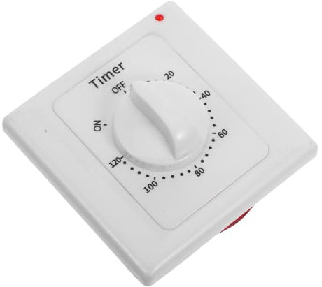 KONTONTY Timer-schalter Für Innenbeleuchtung Elektrische Zeitschaltuhr Mit Countdown-timer Mechanischer Steckdosen-zeitschaltuhr Für Wandmontage Abs-material Für Haltbarkeit Und
