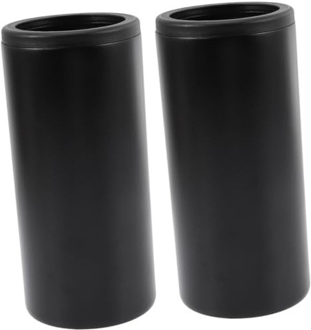 Cabilock 2piezas Enfriador De Latas Inoxidable Funda Aislante Para Bebidas Frías Para Picnics y Reuniones Diseño y