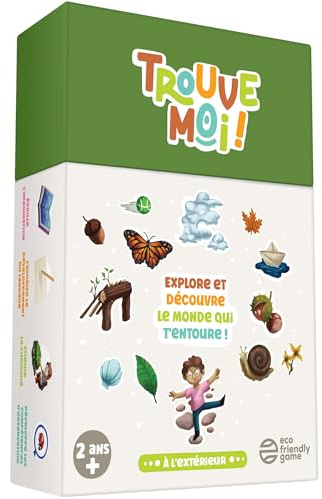 Oh Happy Games Trouve-Moi ! Le Jeu de Cartes Éducatif et Ludique Approuvé par Les Parents - Activité Montessori, Jeu de société pour Enfants, Cherche et Trouve - Jeux Exterieur Enfant - À l'extérieur