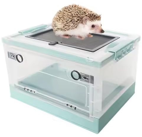 Hamsterkäfige, Reptilien-Terrarium, Reptilienkäfig, tragbar und faltbar mit Rädern, Haustier-Igel, Eidechsenfrosch, Schlange, Haustierbedarf, Hamsterhaus, leicht zu bewegen und zu lagern, geeignet für