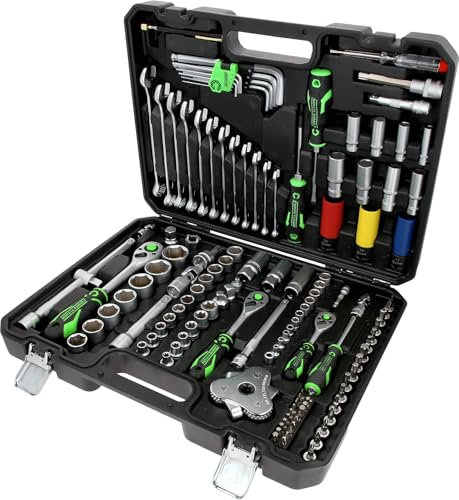 COMPETITION 512.0132 1/4+3/8+1/2Steckschlüssel -Satz, 132-tlg, KFZ-Spezial (Powered by KS TOOLS)