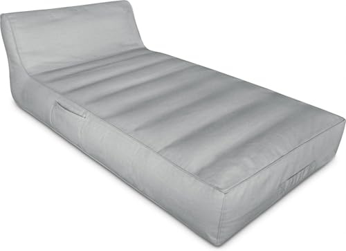 normani Luftmatratze Luftsessel Luftbett Luftsofa 160x82x50 cm mit Kopfteil für In- und Outdoor Farbe Hellgrau Größe OneSize
