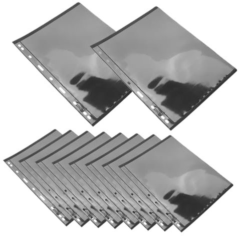Alipis 10pcs Collection Album Pages Paper Stamps Collection Post Holder for Storage Sleeves Postcard Collecting Storage Card
