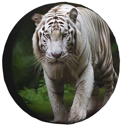 Auto-Ersatzreifenabdeckungen Prächtiger Bengalischer Tiger Reifen-Aufbewahrungstasche Waschbar Schutzbezug Prämie Reifenhülle Für Wohnmobile Truck Geländewagen 17 inch