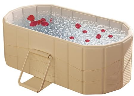 Baignoire Portable Pliable Pour Adulte - Spa De Trempage 120x55x50cm | Grand Seau De Bain Chaud ou Glacé Isolé