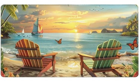 Tapis de Souris Gaming XXL 1600x800x4mm Base Antidérapante en Caoutchouc, Large Imperméable Mouse Pad, Surface Haute Précision, pour Les Jeux, la Maison Bureau Tapis de Bureau Chaise de‌ Plage Y3307