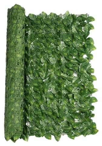 Haie Artificielle Brise Vue Extensible Jardin Décoration 50 X 200 Cm Brise Vue Clôture De Lierre Haie D'intimité Résistante Aux UV Et À La Décoloration Clôture De Feuilles Artificielles