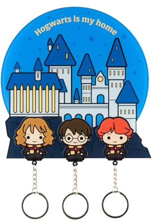 Grupo Erik | Porte-Clés Mural Harry Potter | Déco Entrée Cadeau | Porte-Clés Mural 16 x 16 cm | Déco Murale d'Entrée, Rangement des Clés, Idée Cadeau Fan