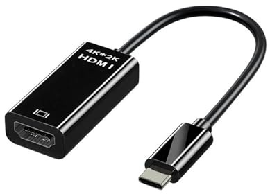 Adaptateur USB 3.1 Vers HDMI 4K 30 Hz, Compatible Avec Les Téléviseurs HD Samsung, Huawei Et Xiaomi (ordinateurs Portables, Tablettes, Etc.).(Black)