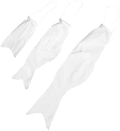 SHINEOFI 3 Stck Teiliges Blanko Karpfen Windsack DIY Malflagge Japanischer Koi Windsock zum Bemalen und Dekorieren für Drinnen und Draußen