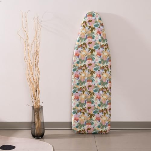Copriasse da stiro extra large, con coulisse, 147 x 48 cm, stampato, resistente alle alte temperature, motivo margherita