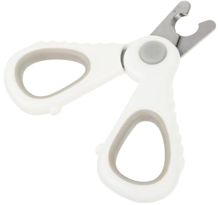 Healifty Cat Nail Clipper and Pet Nail Trimming Tool Gray Handle Sharp Claw Cutter for Cats and Dogs Suitable and Home Grooming