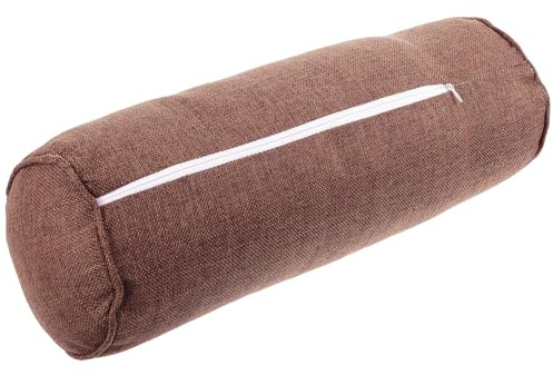 Outanaya Cuscino Yoga Bolster Cilindrico Leggero e Compatto in Lino e Cotone per Meditazione e Relax in Palestra e Ufficio