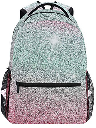 Glitter skolryggsäck för pojkar flickor barn resväska bokväska, flerfärgad, En storlek, Barnryggsäck