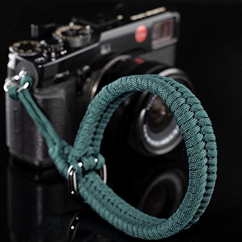 Paracord Camera Wrist Strap Lanyard-Quick Release for DSLR Mirrorless | Adjustable wrist size,High-strength paracord material, lightweight 1.16oz, secure metal clasp,Fits Canon Nikon Sony Fuji