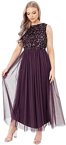 Maya Deluxe Bridesmaid klänning för kvinnor, bär, 54 SE