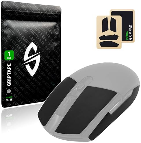 SensoryBoost Maus Grip Tape – kompatibel mit Logitech G305, G PRO, G203 (inkl. Zuschnitt-Pad) Schweißabsorbierend, extrem rutschfest & Ultradünn (0,5 mm) – Rückstandsfrei – Gaming Zubehör