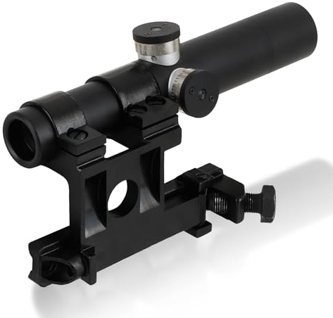 ToopMount 3.5x18 Mosin-Nagant Optik Zielfernrohr, 3 Post Absehen, 1300Gs stoßfest, Aluminium Schwarz Sucher