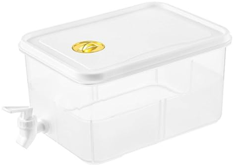 Dispensador de Bebidas con Grifo, Dispensador de Bebidas de 5L, Nevera, Hervidor Frío para Fiestas en el Bar en Casa, Transparente y Visible