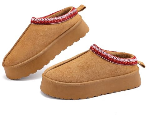 Jifenkla Bottes d'hiver femmes,Bottes neige classiques confortables, semelle intérieure mousse à mémoire forme, semelle plateforme antidérapante et doublure fourrure