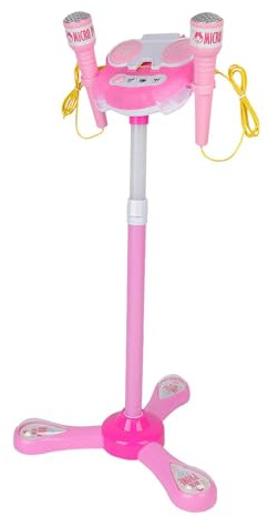 Kids Microphone with Stand | Karaoke Machine Microphone | Karaoke Machine Microphone, Microphone Toys with Stand, Microphone Stand Playset for Kids, Home, Girls