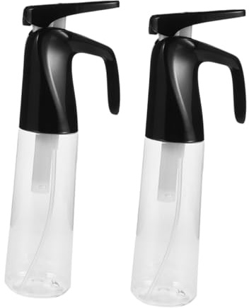 Beavorty 2pcs Fine Mist Spray Bottles 200ml Refillable Plastic Sprayer for Hair Styling and Perfume Application with Leak-proof Design for Home and Salon Use