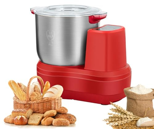 PéTrin éLectrique avec Fonction Fermentation, Machine PâTe 10L (10,5QT), Bol En Acier Inoxydable 304, TempéRature Constante 25-38°C, Fonction Fermentation pour Pizza Pain Cadeaux FêTe PèRes,10L