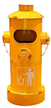 Cubos de Basura para Exteriores, Cubos de Basura para Exteriores, Bote de Basura Retro, Cubo de Basura de Hierro Forjado, Cubo de Basura Industrial con Tapa, contenedor de residuos Comercial