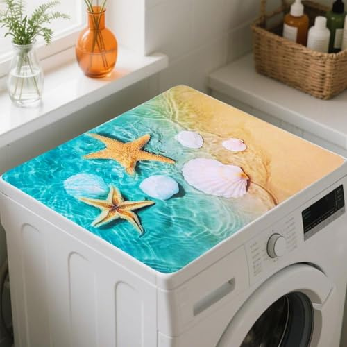 ZeiLaBang Kakadi Waschmaschinenauflage 60x60CM,Abdeckung für Waschmaschine | Waschmaschinen Staubschutz,Kühlschrank Waschmaschinenabdeckung,Multifunktional Kühlschrank-Bodenschutz Pads