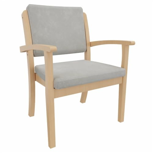 Erides Schwerlaststuhl Alexander XXL – Stuhl mit Armlehnen für Schwergewichtige bis 250 kg – 52cm Sitzhöhe